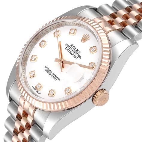 rolex datejust 36 rose gold diamond|rolex datejust 36 everose gold.